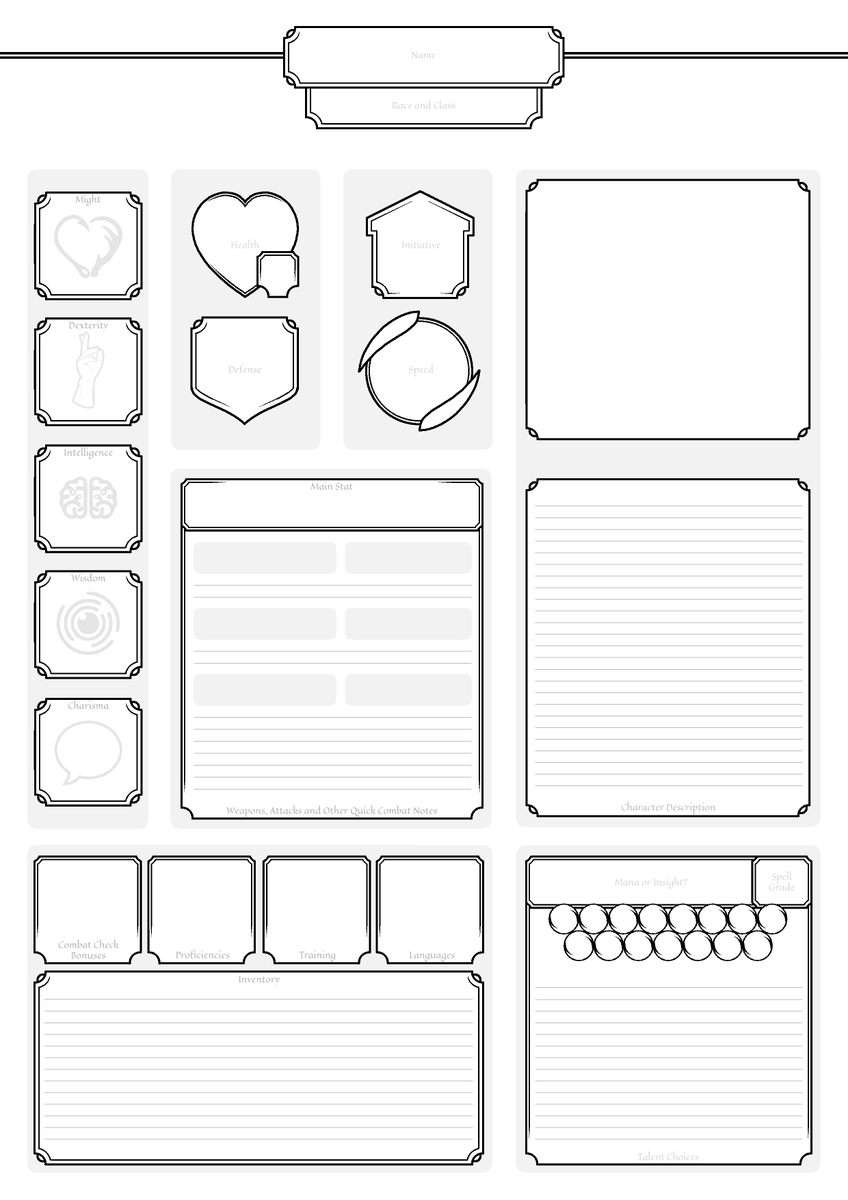 Here's what the #charactersheet looks like for our game! It's a form-fillable PDF

callofheroesrpg.github.io

#dungeonsanddragons #rpg #tabletopgames #ttrpg #5e #dnd5e #onednd #ttrpgcommunity #gamenight #pathfinder #pathfinder2e