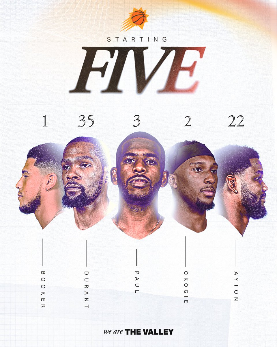 Starters in Dallas.

#WeAreTheValley