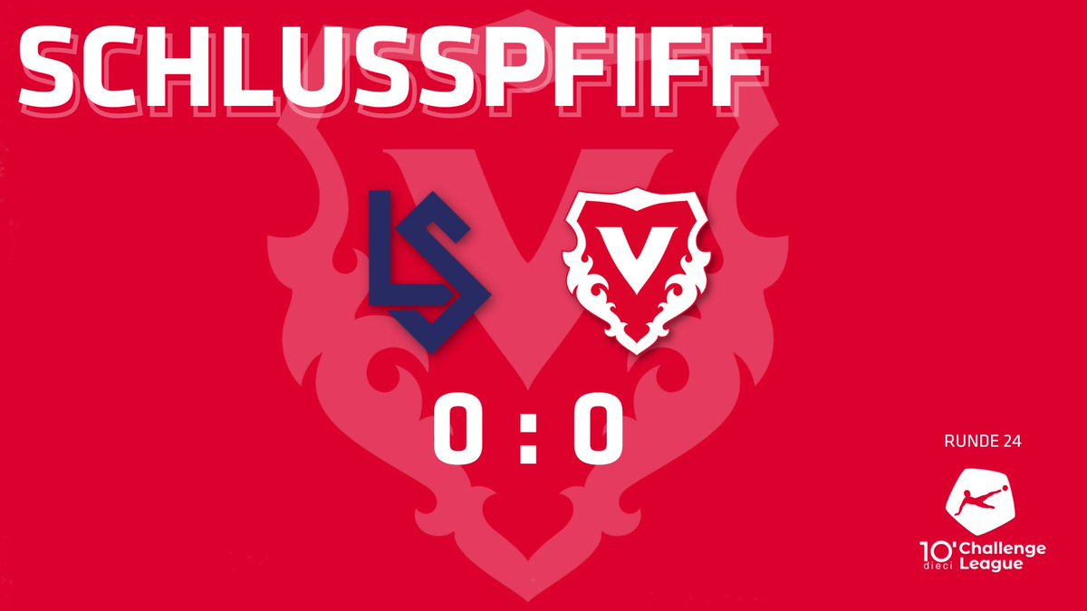 VaduzFC's tweet photo. Schlusspfiff in Lausanne | 0:0

#hoppvadoz #supportFCV #fcvaduz #LSVAD https://t.co/PEkfKJskTm