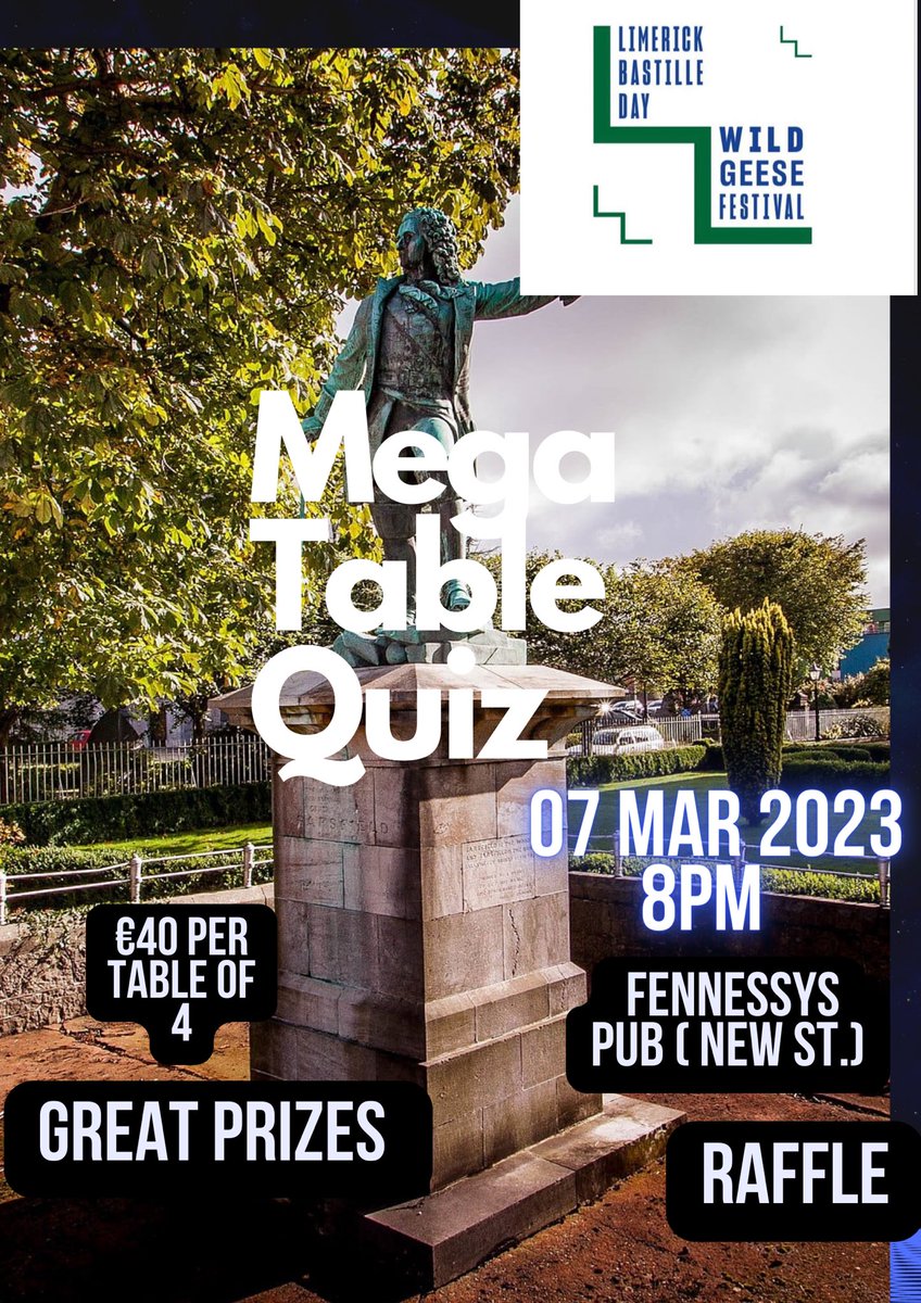 michadaly's tweet photo. Definitely get in touch if you would like to sponsor a team or a spot prize for the table quiz! https://t.co/2zngZzkBGD