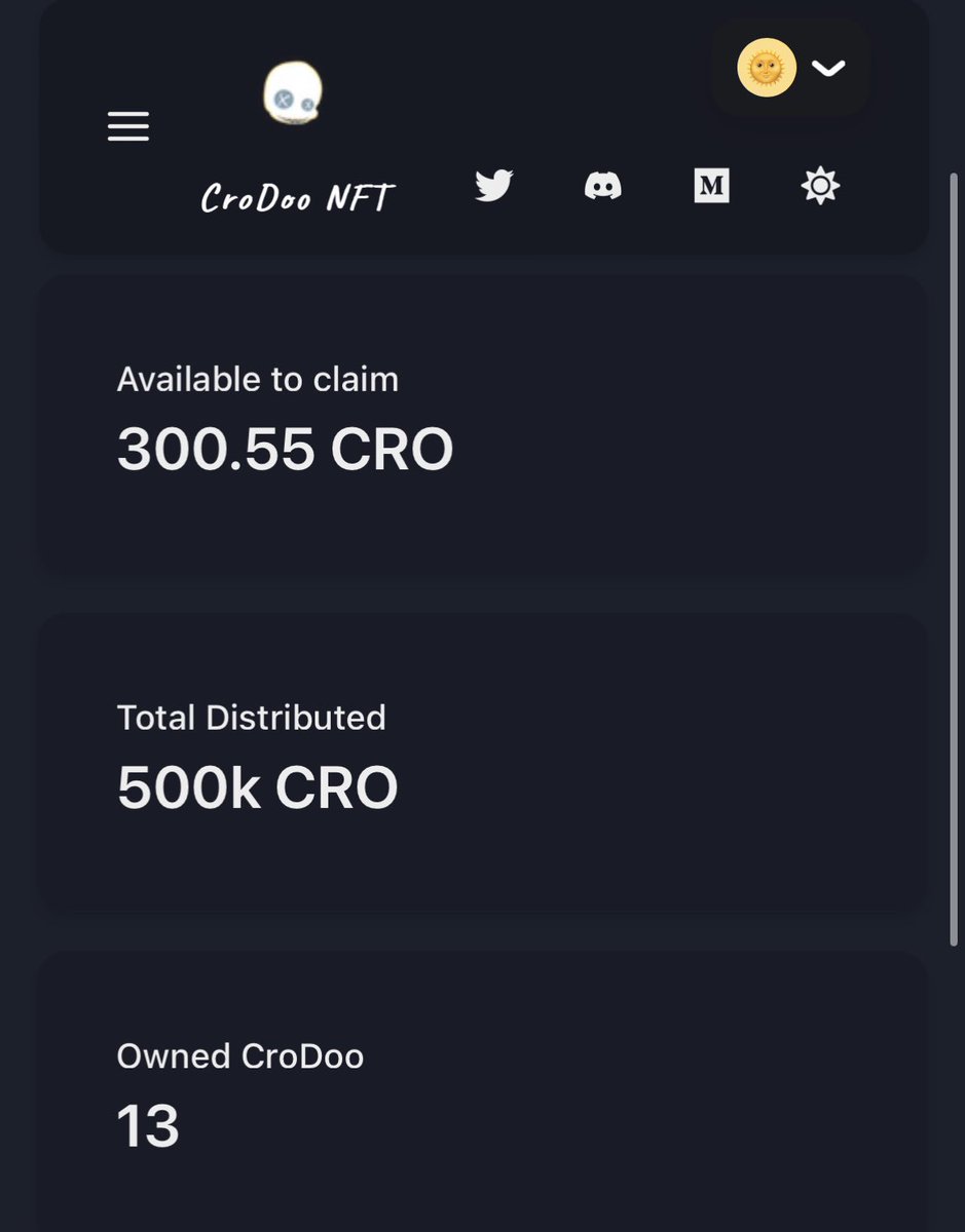 Sunday payday they say ? 💸
•
Check out:
<a href="/Cr00tsNFT/">Cr00ts-X | Skully-X 🧪🧬</a>  &amp; <a href="/TheDooNFT/">DooSwap | $CHUCKY | DooNFT</a> 
•
Enjoy the weekend fam ❤️
#cro #crofam #NFT #Cr00ts