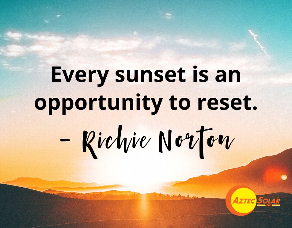 aztecsolar's tweet image. May each sunrise and sunset give you the opportunity to recharge and reset.

#solar #californiasolar #solarpool #aztecsolar #solarsunday