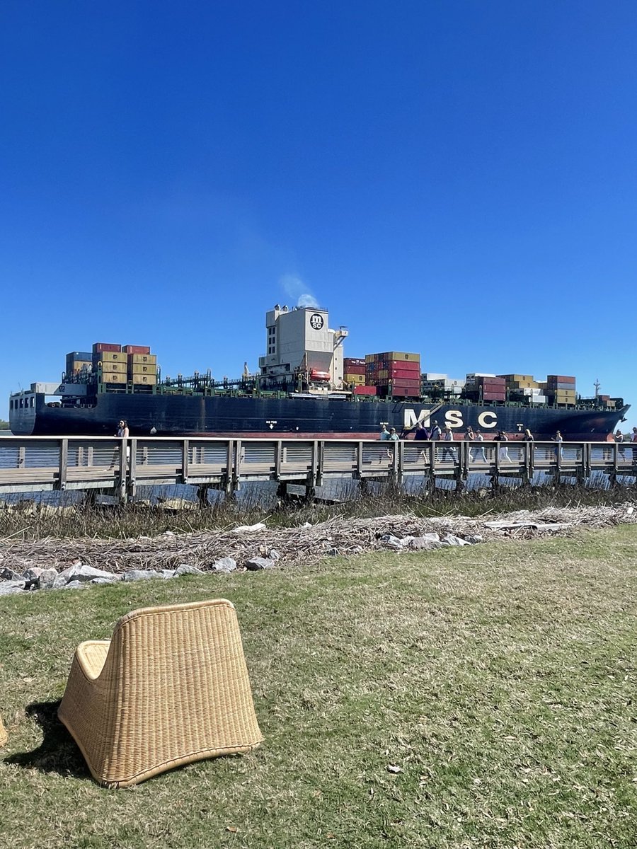 ChuckTownDaily's tweet photo. Unexpected guest at the Culinary Village #scports #chswf23 #charlestonsc https://t.co/4LyFGO0ml0