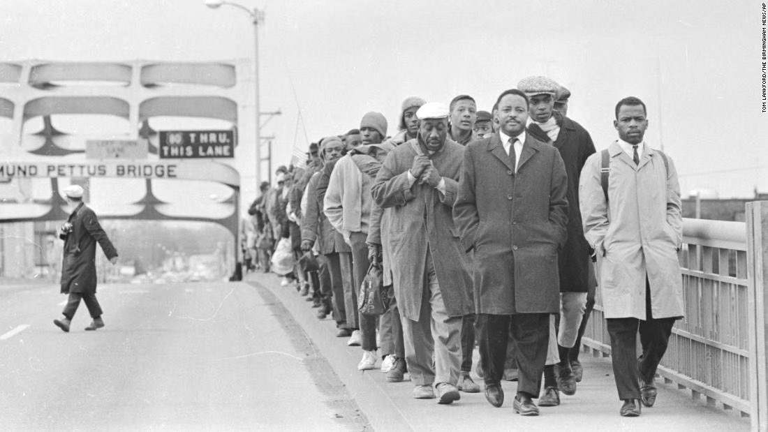 58 years ago, John Lewis and Hosea Williams began a civil rights demonstration from Selma to Montgomery. Moments after crossing the Edmund Pettus Bridge, demonstrators were beaten and injured. Today, we honor their sacrifice and continue to fight for justice.