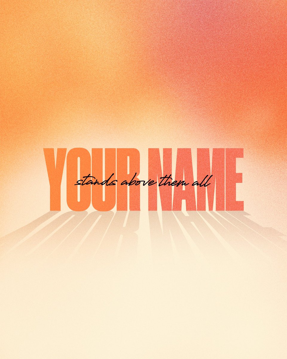 All the troubles we experience. All the fame people crave. All the power people want. Jesus' name is above all of that. #teambethany