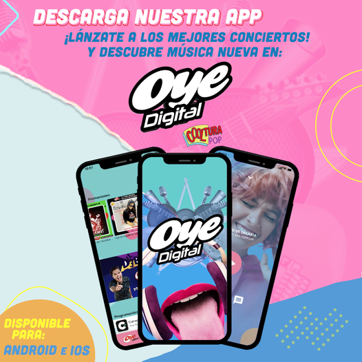 Oye897's tweet photo. Óyenos desde tu App todo el día porque todos los días te damos boletos para eventos increíbles 🔥 No te pierdas estas promociones, descárgala y regístrate 🙊 ¡Es muy fácil ganar!
App Store👉🏻https://t.co/NbH15KWBtn
Play Store👉🏻 https://t.co/L3l62D0heL https://t.co/j4HmjiNuXe