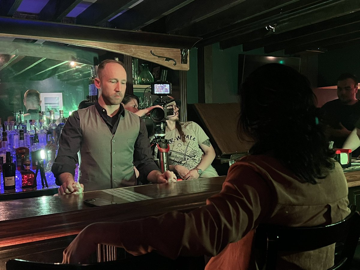 MitchBech's tweet photo. I’ve worked on a variety of big-name TV and films, including DC’s “The Batman”, and Apple TV’s “Shining Girls”. 

So, despite having a lot of time on set, I am thrilled to say Last night I wrapped filming on my first short film “Draining”! https://t.co/342QKCtUYx
