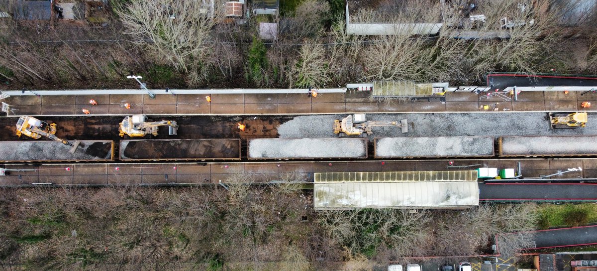 Aerial View of Shotton Station currently undergoing a Line Replacement <a href="/DeesideDotCom/">DEESIDE.com</a>
