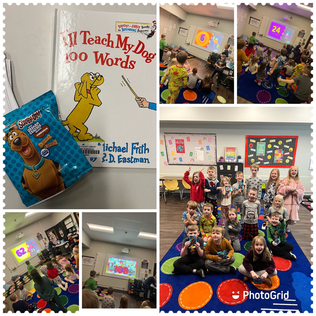 Leadership Club Friday: Book Clubbers enjoyed ‘I’ll Teach My Dog 100 Words’, read 100 individual words as a group competition for a prize, and moved their bodies while counting to 100. After all that brain and body work, they enjoyed their prize … Scooby Snacks! <a href="/CounselorMegan/">Megan Askew</a>