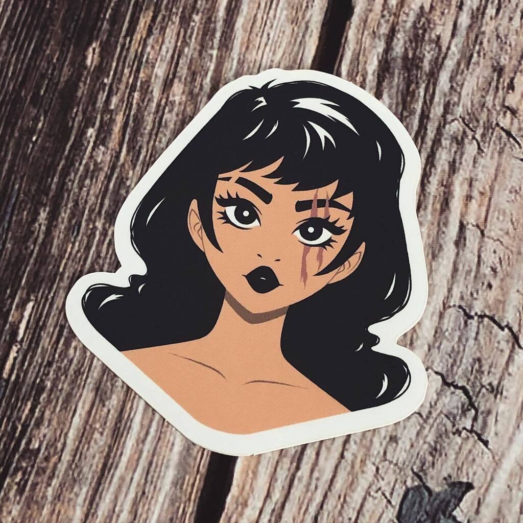 Introducing our latest creation - our "Running with the Wolves" warrior girl sticker! This 3-inch sticker features a fierce young viking girl with scars running across her face, hair as dark as the night, and an inviting stare that will draw you in.
Prin… instagr.am/p/Cpal597Oexi/