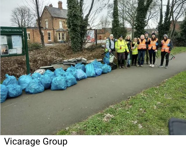 lesterlassie's tweet photo. Of all the weeks to be ill &amp; miss out. @SLLWombles 4th anniversary pick in #Whetstone 60 wombles collected 244 bags of rubbish from various locations around the village then met up at #BullsHead for tea &amp; cake-Huge thanks to everyone who took part. Gutted I was to ill to join you https://t.co/sgg77lFwpt