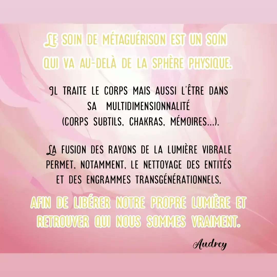 audenconscience's tweet photo. Métaguérison : soins énergétiques à distance du corps et de l'Esprit.
https://t.co/d1uqpwZ7m8.

Pour toute demande de rendez-vous :
vibraluminessence@gmail.com.

#soinenergetique #esprit #bienetre #corps #multidimensionnalité #corpssubtils #chakras #lumiere #spiritualité #énergie https://t.co/i0Y19Aioo4
