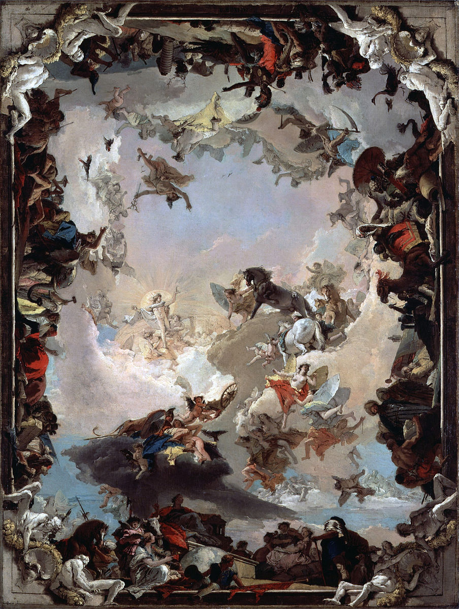 Troian_Leroy's tweet photo. Allégorie des planètes et des continents, peint par Giambattista Tiepolo en 1752, aujourd'hui conservé au Metropolitan Museum of Art à New York https://t.co/RtTQIVSR1g