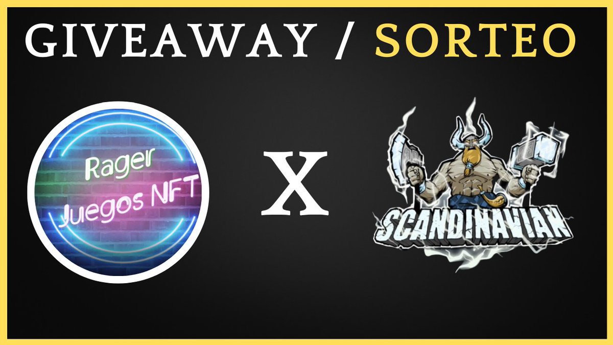🚨SORTEO / GIVEAWAY 🚨 

🎁 1 TOTEM NFT (30$ APROX)
 
Requisitos:

✅Follow <a href="/RagerrrYT/">RagerYT</a> &amp; <a href="/scandinavianNFT/">SCANDINAVIAN</a> 
✅Join: discord.gg/Enw4jAsmKU
✅Like❤️and Retweet 🔃
✅¡Menciona a 3 amigos
✅DROP WAX WALLET

✍️24h