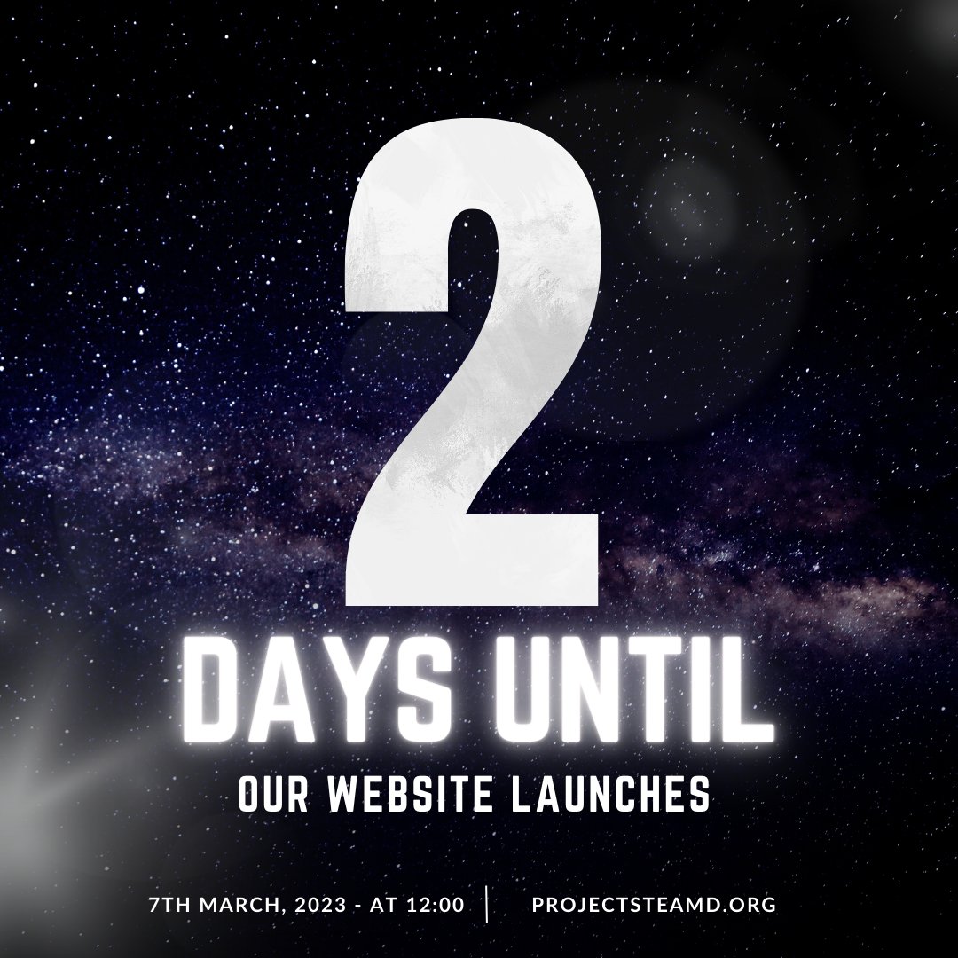 Two more days!!!!
#wearesteamd #projectsteamd #newwebsite #websitelaunch #DiversityandInclusion #equity #belonging #diversityinSTEAM