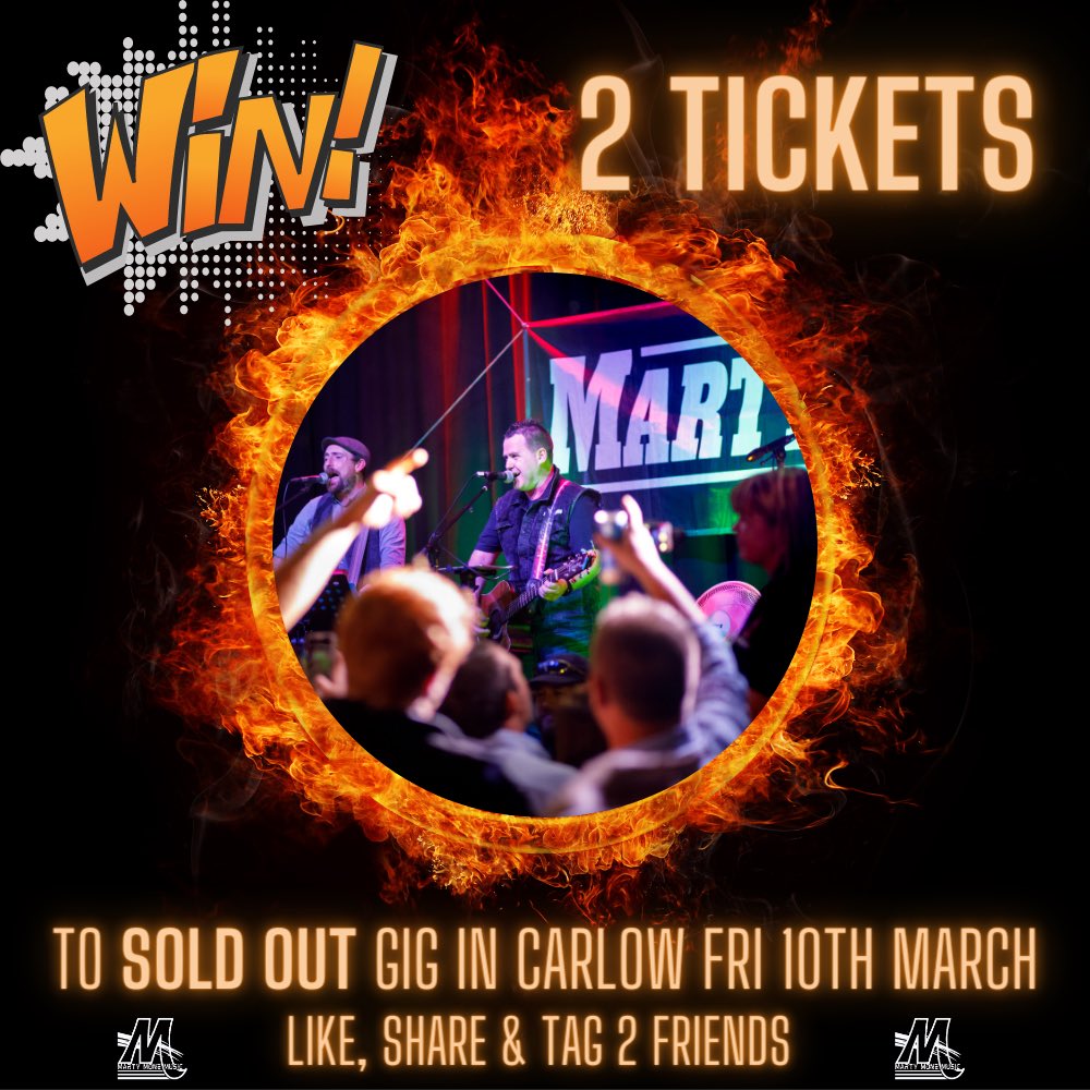 martymonemusic's tweet photo. Who Would Like 2 Tickets To Our Sold Out Carlow Show? π₯πΈ
You Know What To Do Folks π€
Marty Mone Live at Visual Carlow
Friday 10th March 2023
https://t.co/nV5PefnnLK
#martymone #fulloftheblade #gigs #visualtheatre #carlow #livegig https://t.co/JZfli7qgxl