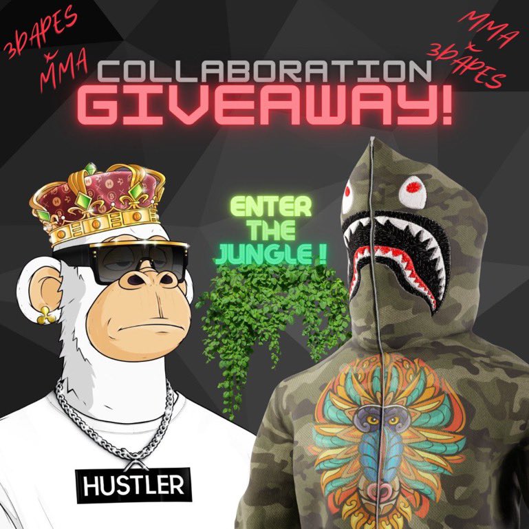 #MoneyMindedApes &amp; #3DAPES COLLAB #GIVEAWAY

Join us in this cross Jungle celebration!

🏆PRIZES:
🥇2 x 50 #XRP

👉 Follow <a href="/XRPL3DAPES/">3DAPES™</a> &amp; <a href="/moneymindedapes/">Money Minded Apes</a> 

❤️ Like
🐤 Retweet
👥 Tag 3+

#Twitterpicker 👉 72 hours