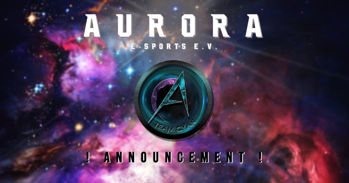 AuroraEsport_eV's tweet photo. Announcement!

Mit bedauern geben wir bekannt, dass sich Team Cyan aufgrund spielerischer Differenzen aufgelöst hat und in diesem Zuge Aurora e-Sports e.V. verlassen wird.

Wir wünschen den Jungs alles Gute für die Zukunft!

Euer Aurora eSports e.V.

#ebattle #efsl https://t.co/DpQLEBxtj4