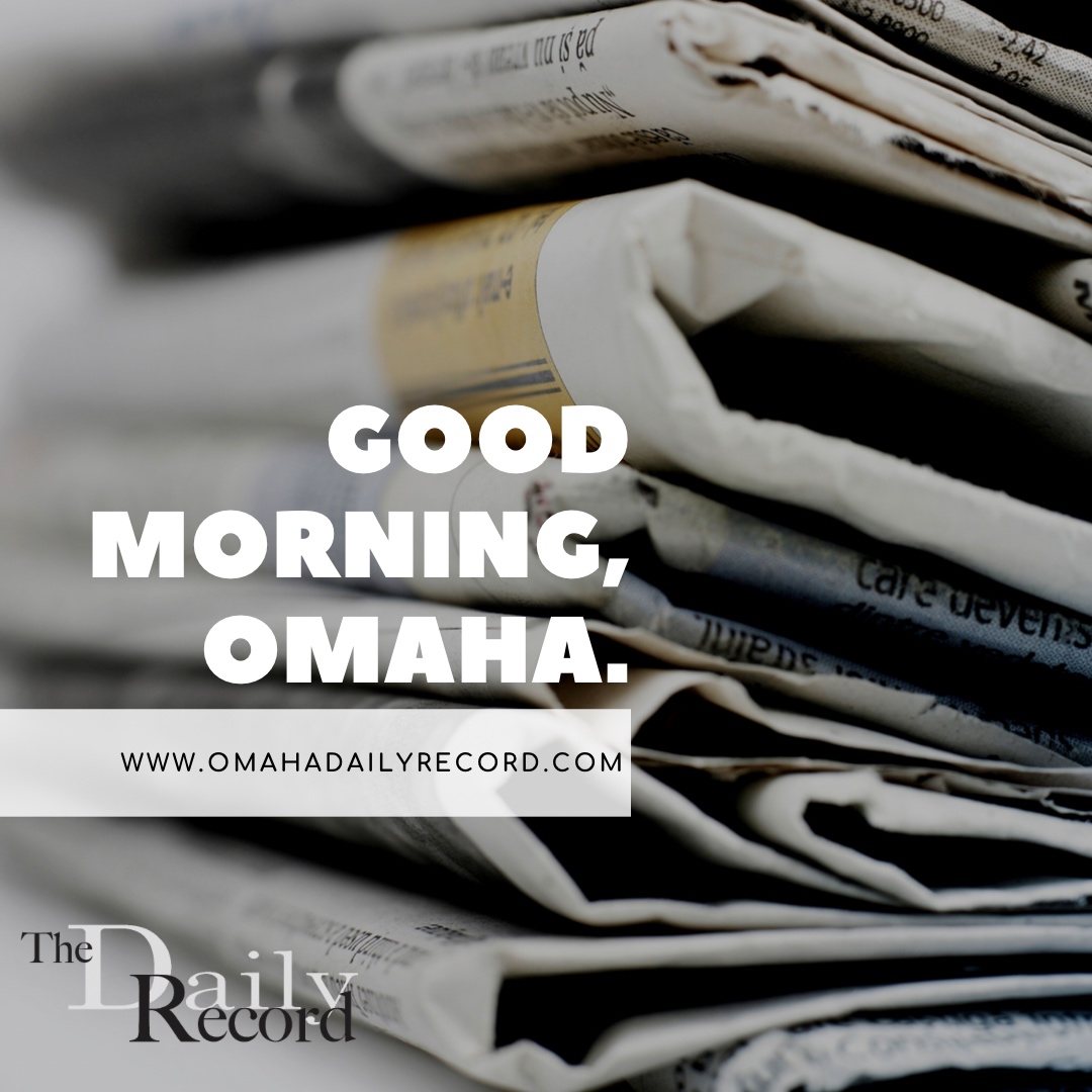 Good Morning, Omaha, We hope you have a beautiful day and don't forget to check out today's news with your morning coffee! 

OmahaDailyRecord.com

#morningnews #newandcoffee #goodmorningomaha #omahadailyrecord