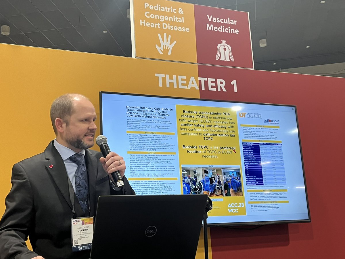 Happy to moderate this wonderful session on innovation in fetal and neonatal cardiac care with Dr Holly Bauser-Heaton - great talks by @moon_grady Dr Anita Szwast, Dr Jason Johnson and Dr Deepank Sahni #ACC2023 #CHD