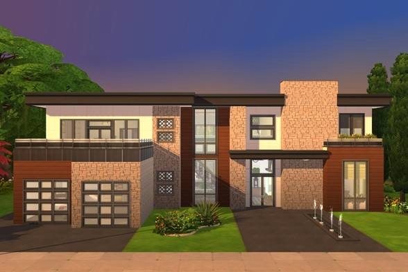 ExecutiveSimmer's tweet image. I just shared the Dine Out Modern Lot on #TheSims4 Gallery!