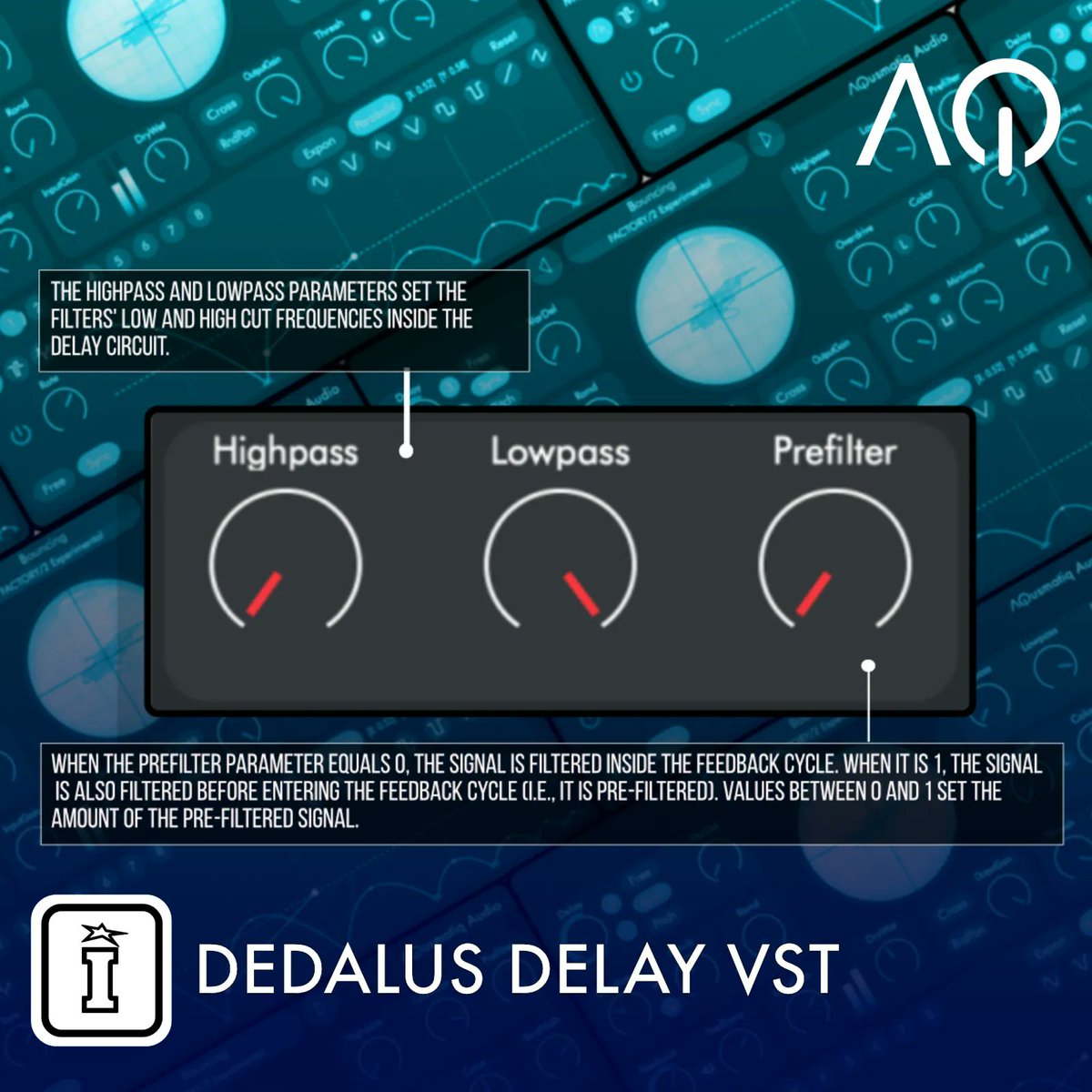 IsotonikStudios's tweet photo. DEDALUS DELAY VST by AQUSMATIQ AUDIO
FILTER
AVAILABLE 10th MARCH @IsotonikStudios
#Audioeffect #delay #chaotic #granulator #overdrive #parametermodulation #gatedeffect #VST #AudioUnits #AAX #daw #producer #producerlife #electronicproducer #edm #sequencer https://t.co/aRmUfylMqd