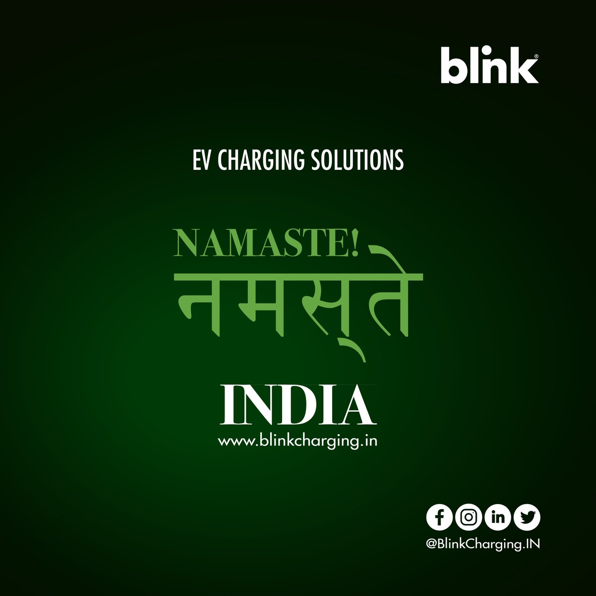 We are excited to announce the launch of our new #India website ⚡️👏🏼 Which will allow us to provide a better, more complete experience to our #EV drivers and hosts located in 🇮‌🇳‌🇩‌🇮‌🇦‌. Follow👉🏼 @BlinkCIndia for more updates & info! Learn More: blinkcharging.in