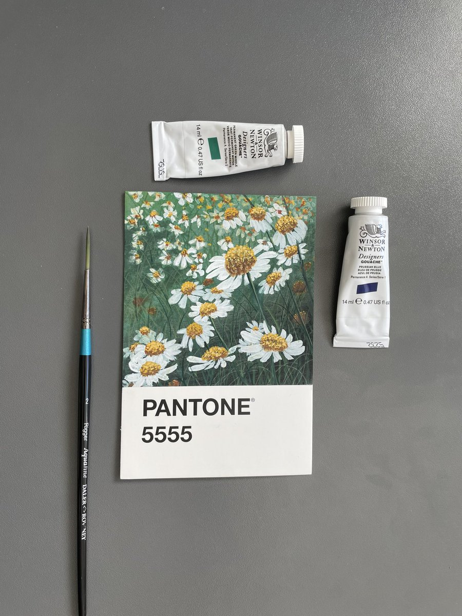 sldoodles's tweet photo. Day 1 of #pantonechallenge2023 #goauche #painting #art #minipainting https://t.co/qmhbW423MW