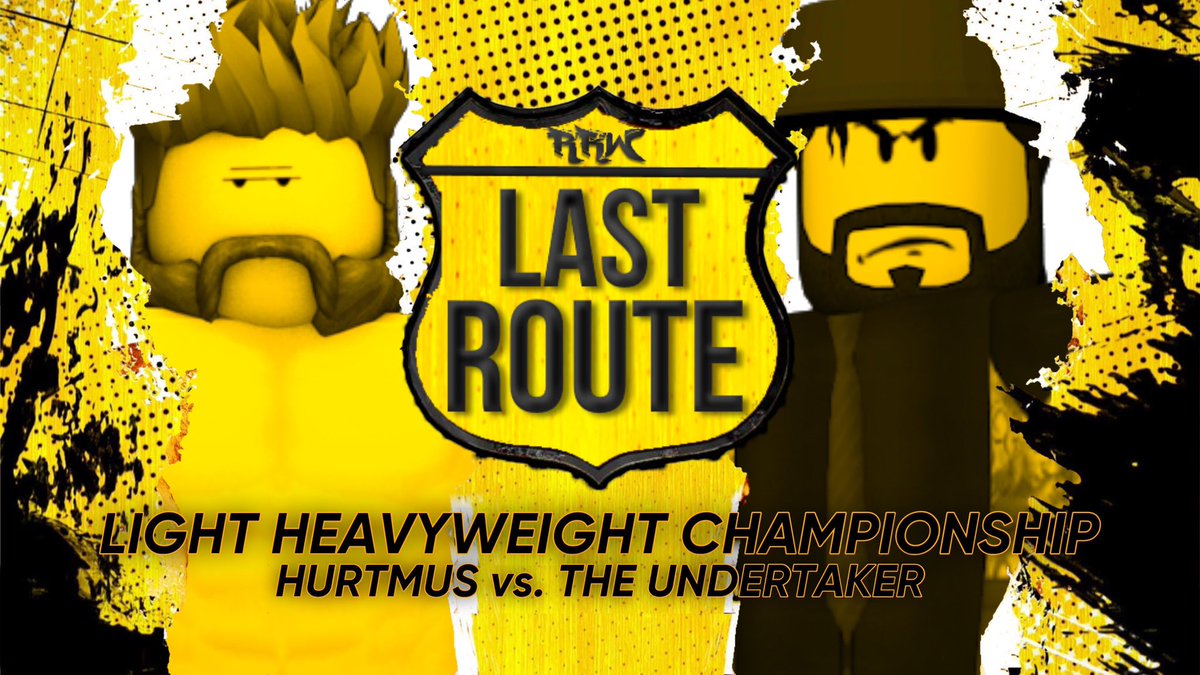 RRWPLUS's tweet photo. Which superstar will be able to walk out of Last Route with the Light Heavyweight Championship?

#HurtMus defends against #TheUndertaker Tonight at Last Route https://t.co/6raSwk4RG9