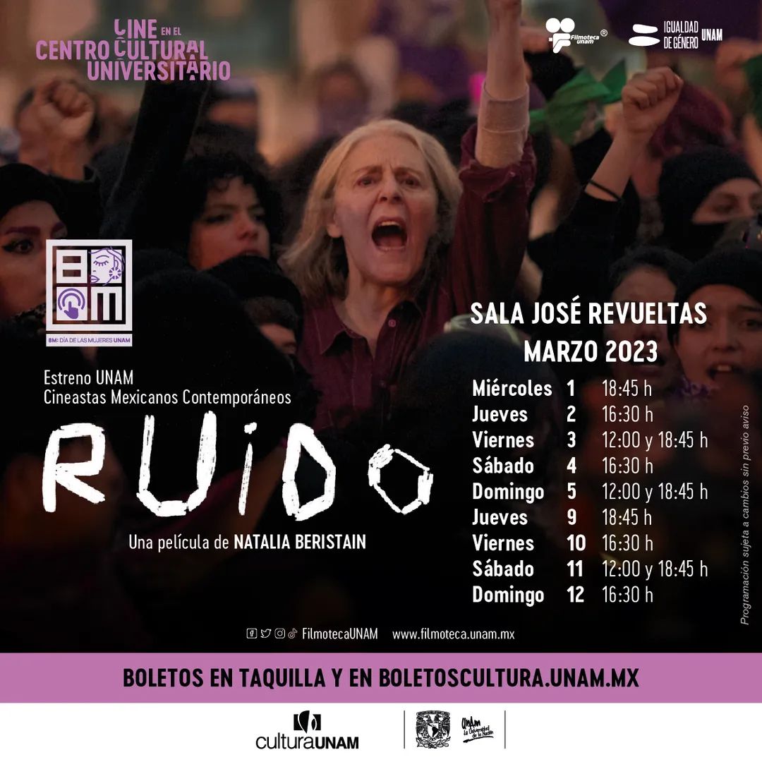 FilmotecaUNAM's tweet photo. #EstrenoUNAM

Durante la búsqueda de su hija, Julia creará vínculos significativos, tejiendo redes con diversas mujeres, sus historias y luchas.

No te pierdas 'Ruido' (2022), de Natalia Beristain.
📍 Sala José Revueltas, CCU.
+ https://t.co/AhfuKR7UGW https://t.co/nmh2jgywZi