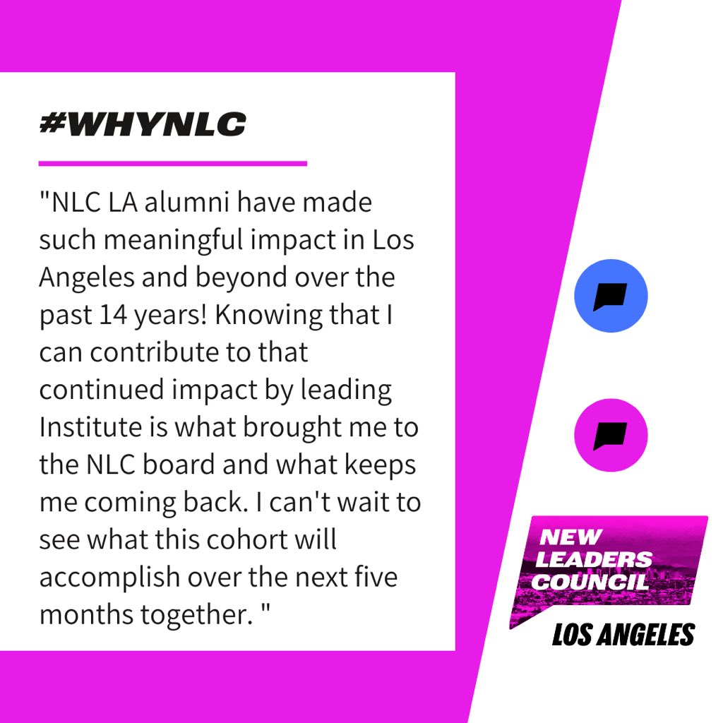NLC_LA's tweet photo. ✨Introducing one of our LA #NLCInstitute Co-Chairs✨
L is a second year InstituteCo-Chair and an @NLC_Boston alum! We are thrilled to have L as part of the LA Board and as part of the Institute team. Our Institute shines because of her! Learn more about L and her #WhyNLC https://t.co/7coh6Ld00b