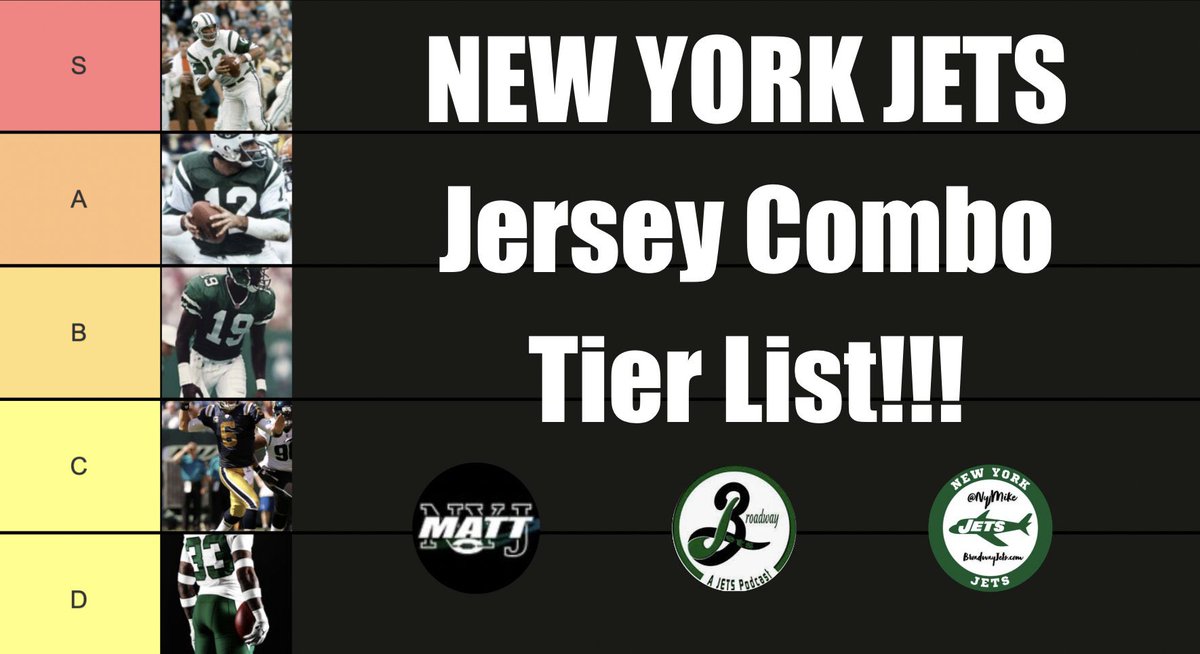 NYJ Matt on Twitter "New York Jets Uniform Tier List! We rank EVERY