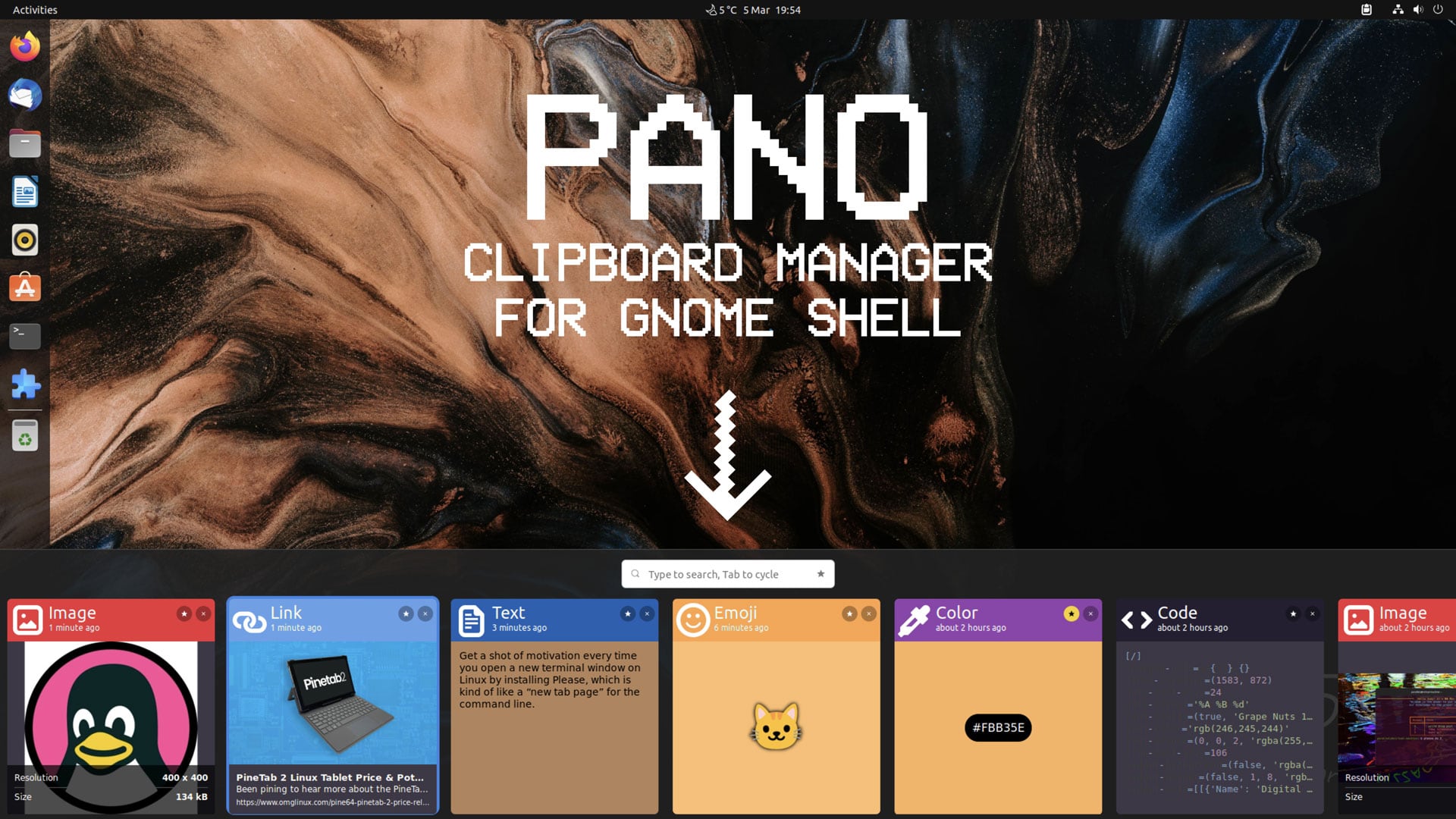 omg! ubuntu on Twitter "Pano, a visuallyrich clipboard manager for 