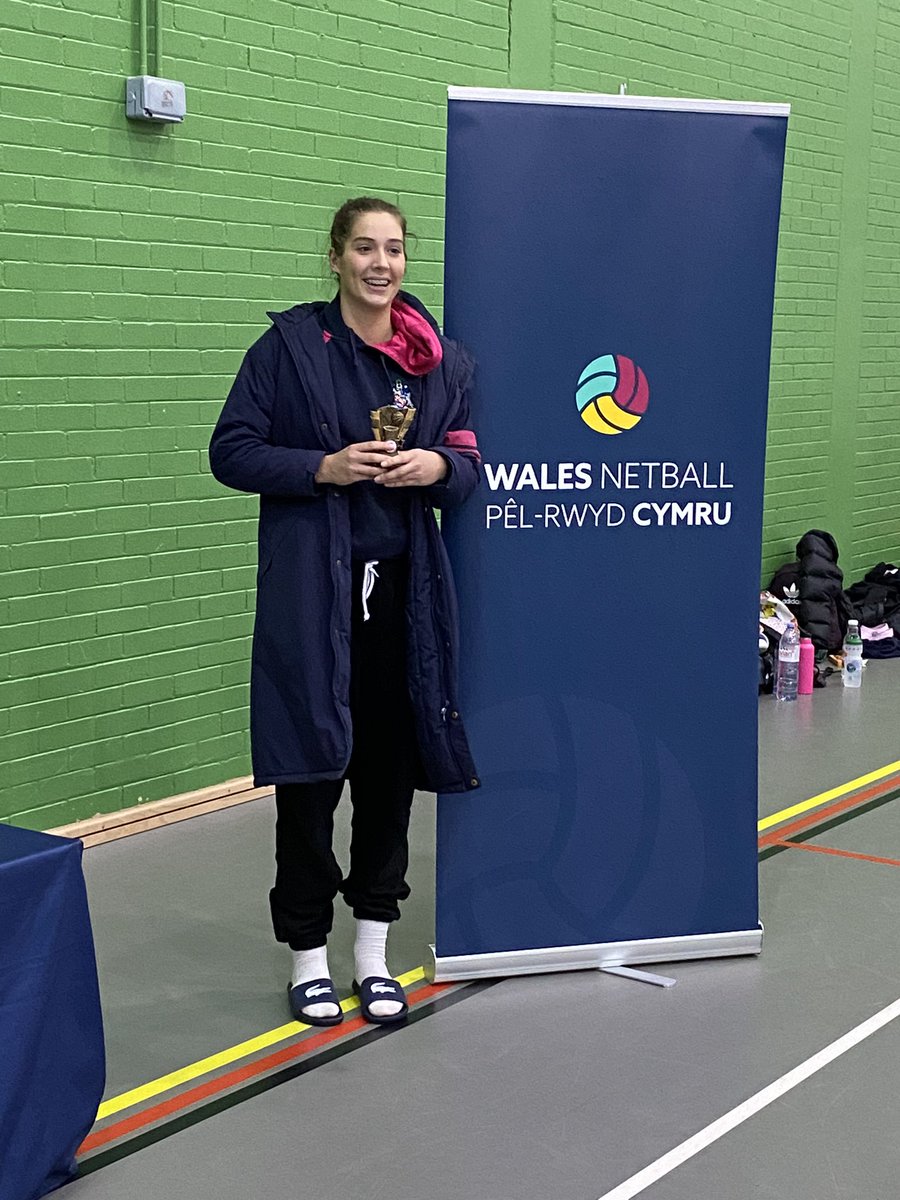 Player of the @WalesNetball_ Presidents Cup tournament: Annie! Congratulations, we are so proud of you #rolemodel