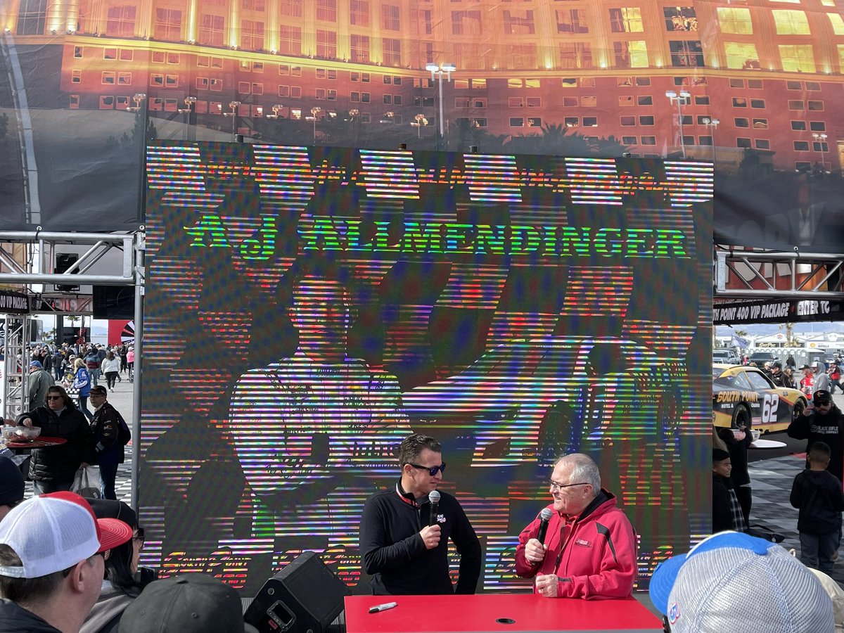 southpoint400's tweet photo. AJ Allmendinger at the South Point Victory Lane booth!
#southpoint400 https://t.co/FLifkgmBRN