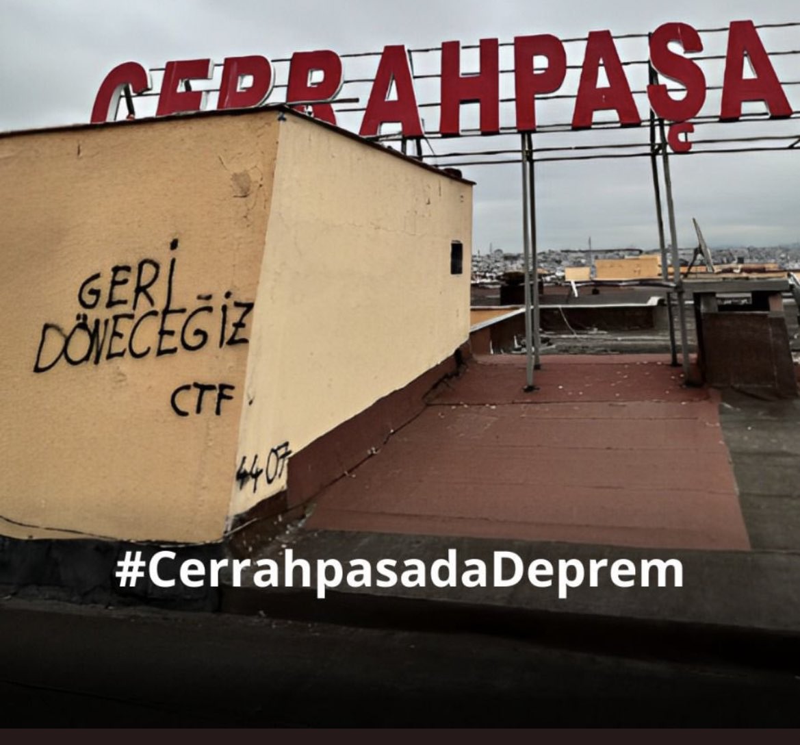 Cerrahpaşa en kısa zamanda yerleşkesinde yenilenmeli ve tüm hocalarına, asistanlarına, öğrencilerine tekrardan yuva olmalıdır.Hastalarına şifa dağıtmaya devam etmelidir.    #CerrahpasadaDeprem