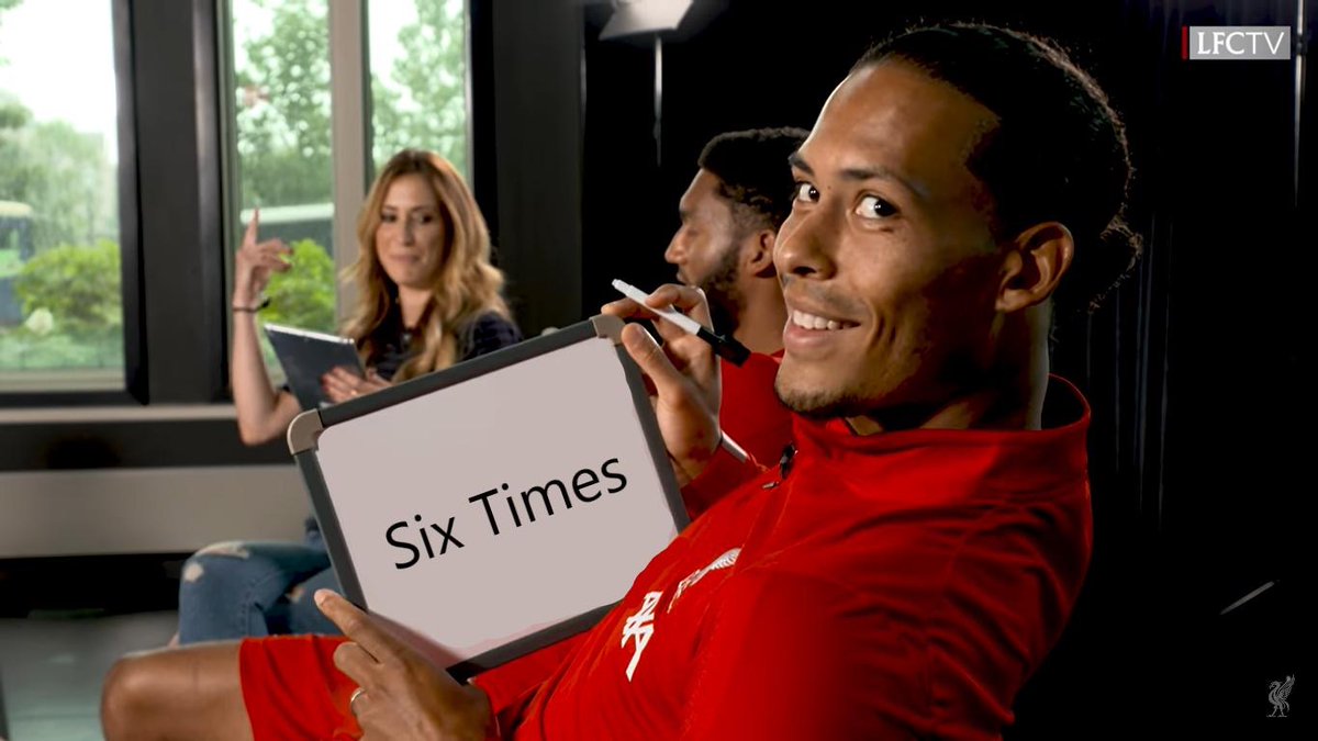 TheRedmenTV's tweet photo. How many times have the Reds scored @VirgilvDijk? https://t.co/VKgiMQpppd