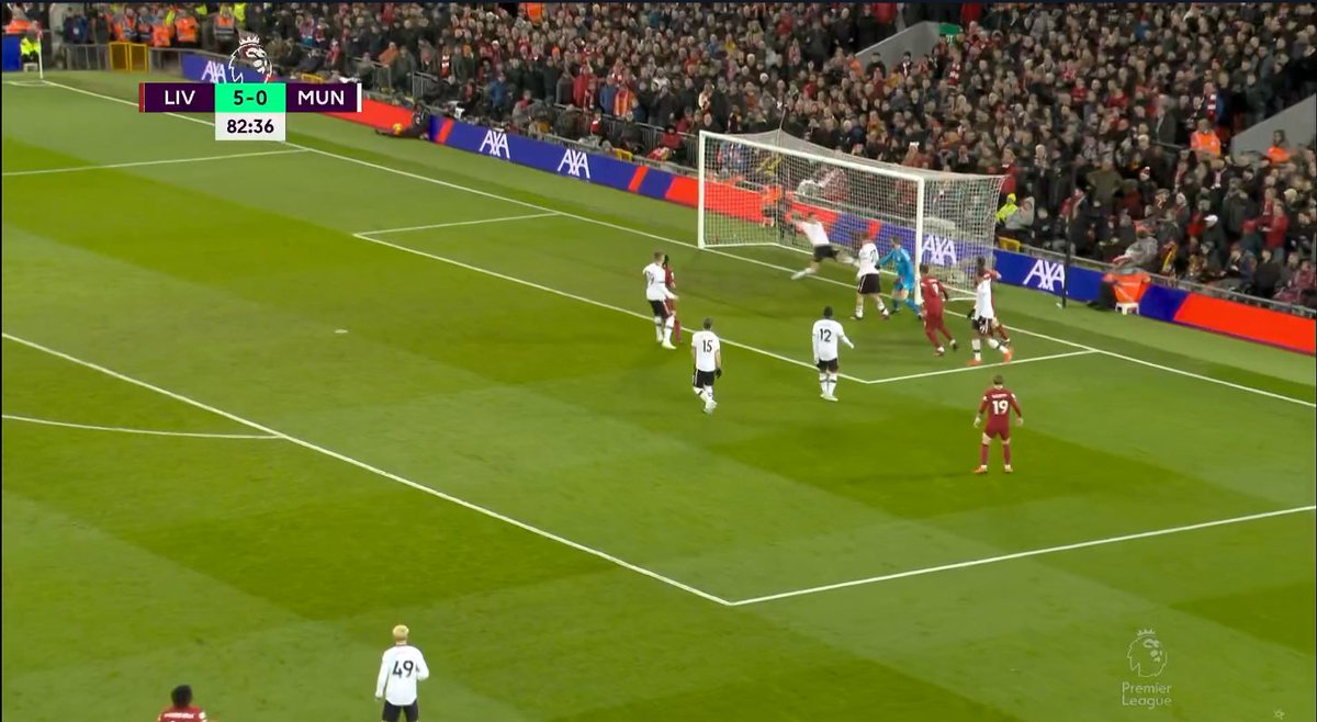 FootballTalkHQ's tweet photo. GOAL! Salah. Liverpool 6-0 Manchester United https://t.co/WwewL7BH45