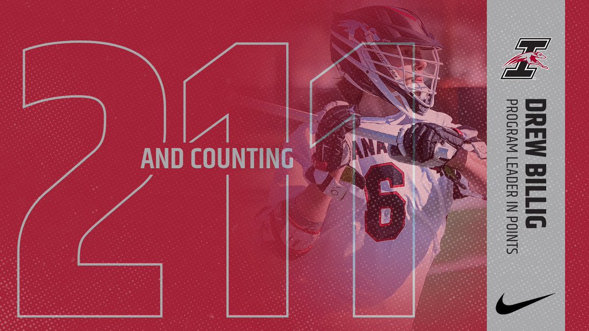 🥍 | THERE IT IS! With a goal in the second quarter, Drew Billig is now the all-time program leader in points scored for <a href="/UIndyMLax/">UIndyMLax</a>!! 👏👏👏