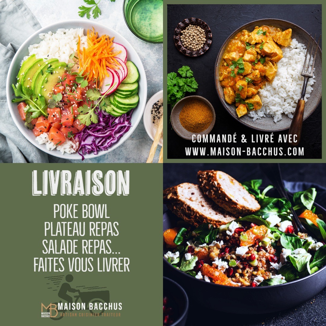 MaisonBacchus's tweet photo. Un plat, une salade repas, un plateau repas pour vous ou votre équipe.
https://t.co/lHum2raQfS, commandez on vous livre. https://t.co/CjrpPLfmV7