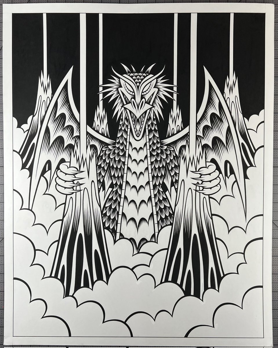 DonnyCaltrider's tweet photo. If you missed out on the Shivan Dragon card from #MCPhilly, you've still got a chance to buy the original artwork. Ends tonight!

https://t.co/7BxPIXIXbO https://t.co/PMylkaAlji
