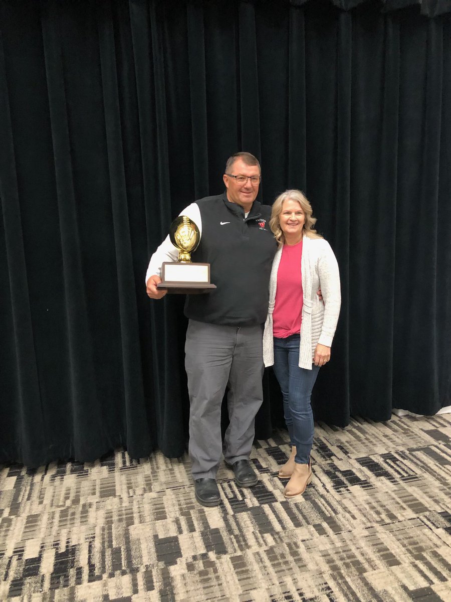 CoachRaiderFB's tweet photo. Extremely honored to be named 2A football coach of the year! All credit goes to our players, staff, and the amazing community! Raider Football 2023, here we come! https://t.co/4utnyEWUsO