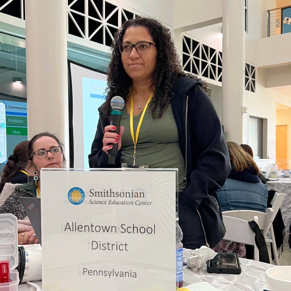 jess__doherty's tweet photo. #STEMleaders delivering the sell to recruit #STEMteachers to @AllentownSD 👏🏼👏🏼👏🏼

@SmithsonianScie #diversityinSTEM
#DiversityEdu23 #SummitSSEC
#STEMTeacherLeaders #K12Education
#STEMteachers #HRinED #STEM https://t.co/WFRQEvPxFD