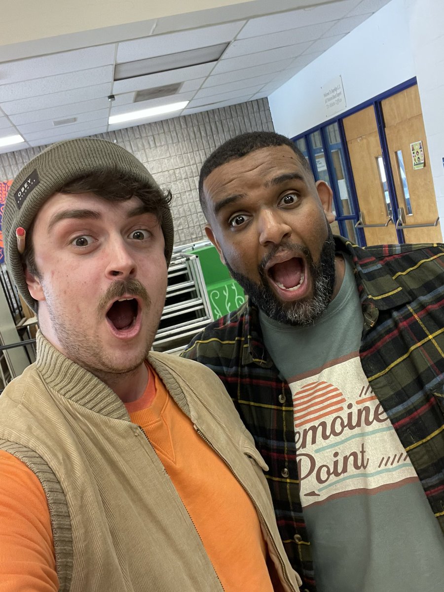 Always meet your heroes! Especially where they went to high school <a href="/BayridgeSS_LDSB/">Bayridge SS</a> . Thank you <a href="/elamin88/">Elamin Abdelmahmoud</a> for sharing you stories and experiences with us. I look forward to sharing your ideas with my students this week!