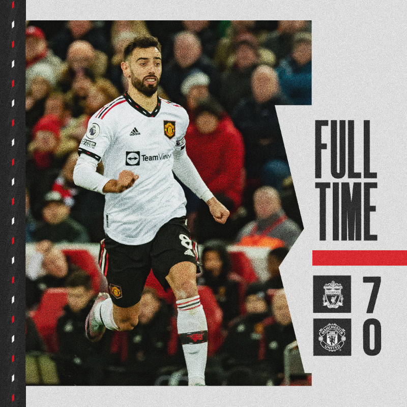 ManUtd's tweet photo. Full-time. 

#MUFC || #LIVMUN