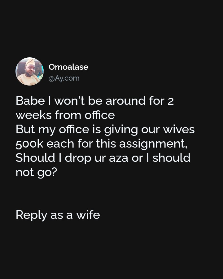 A4real64's tweet photo. Reply as a wife https://t.co/QGIpvIWrwN