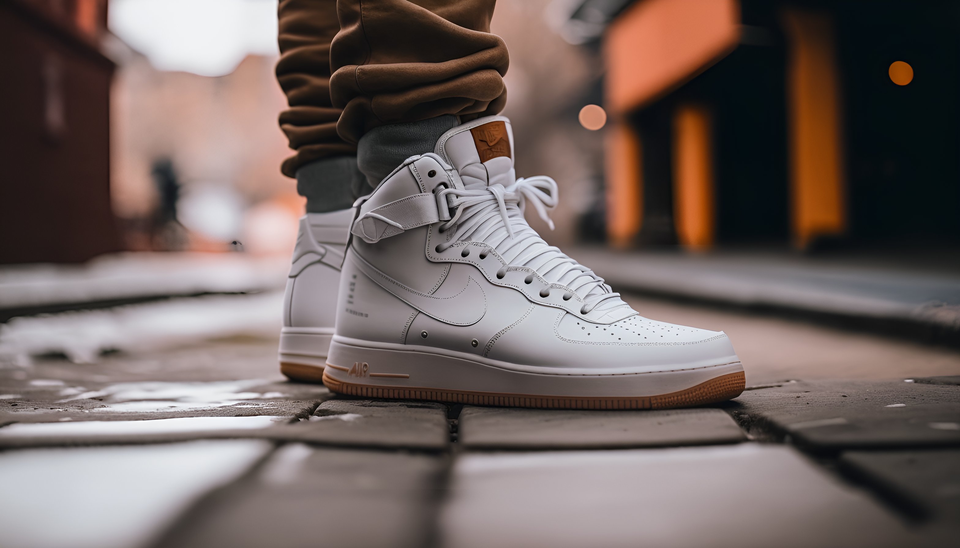 Air force 1 with strap outlet