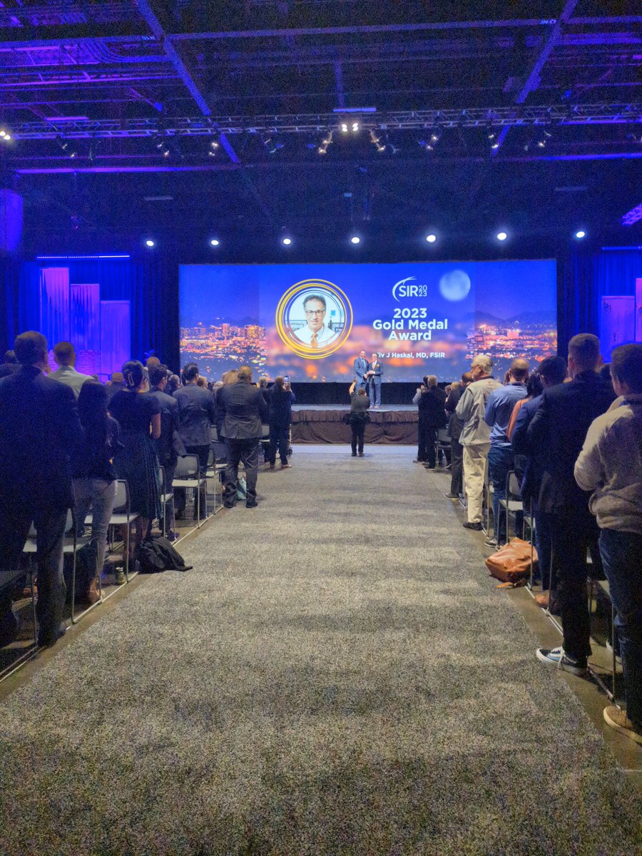 SIRspecialists's tweet photo. Congratulations to our Dotter and Gold medalist award winners at #SIR23PHX! Williams S. Rilling, MD, FSIR; @ZHaskal, MD, FSIR; Curtis W. Bakal, MD, MPH, FSIR; and James G. Caridi, MD, FSIR:  https://t.co/T8JutWC80N https://t.co/5f4DZCQA5D