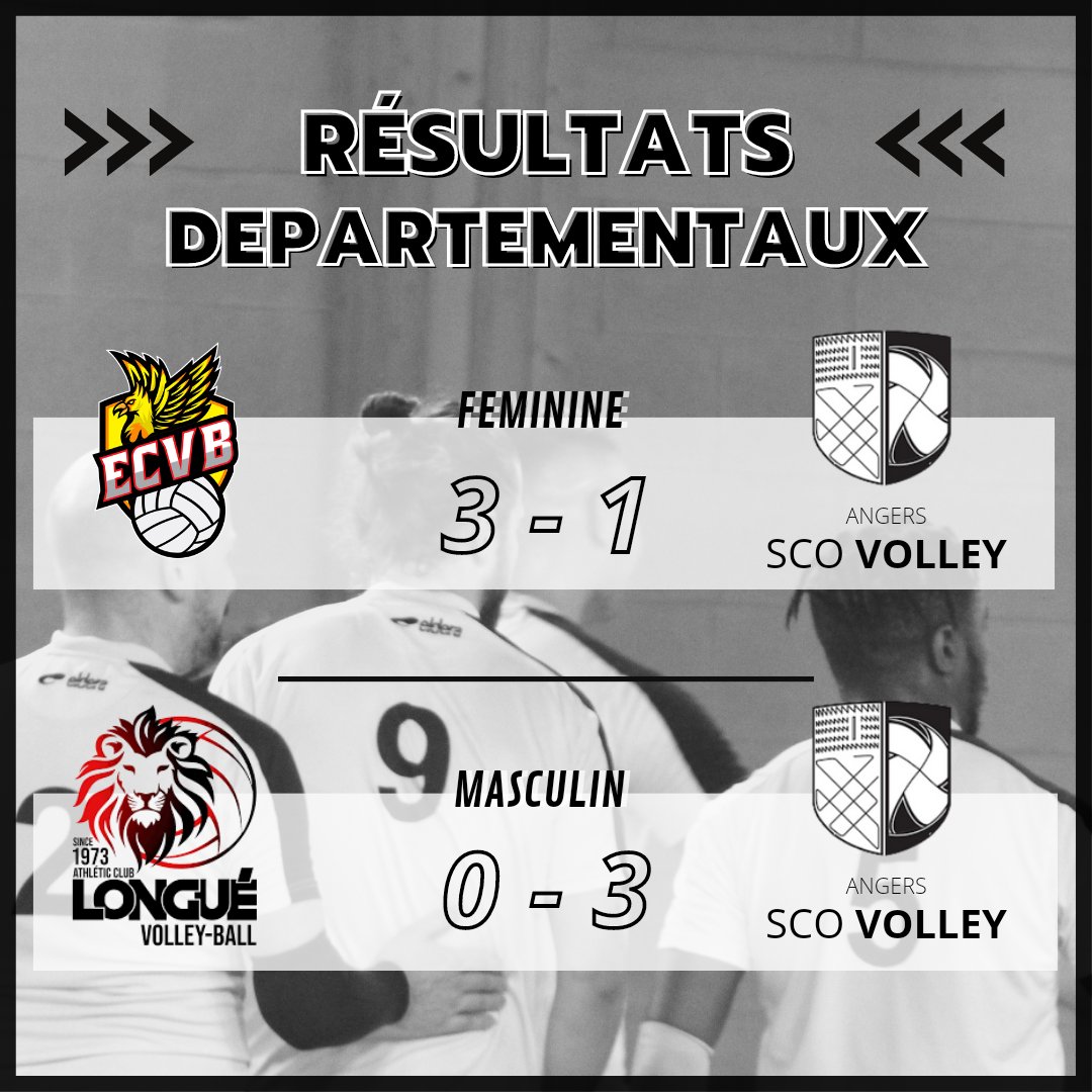 🏐 RÉSULTATS 🏐 Voici les résultats de nos équipes départementales et prénationales 🎉 Belle victoire de notre prénationale féminine à domicile en 5 sets dans un match très serré 🔥