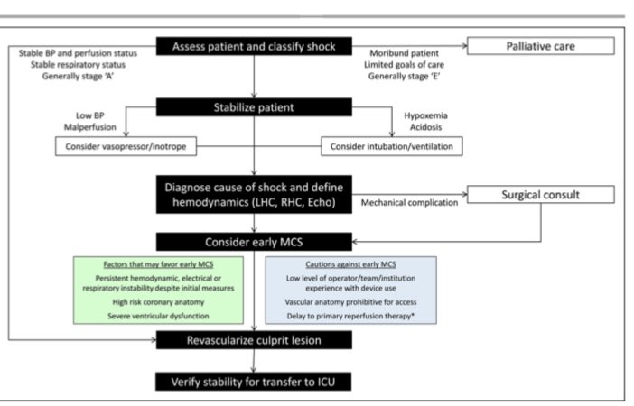 cardiologiaj's tweet photo. Sequence of steps defined for the management of shock in #STMI , #heartattack, you have to get out of your comfort zone and accept the new protocols. #abiomed https://t.co/ni1pbepbCU